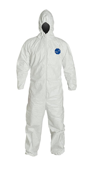 Buy Ty127S Tyvek Disposable Coverall with attached Hood by the case and SAVE up to 40%!   The extra layer of hood protects your head from particulates and light liquid splash.