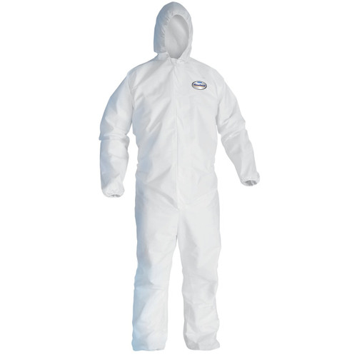 KleenGuard A30 46114 Hooded Breathable Protection Coveralls - X-Large - 25 Each