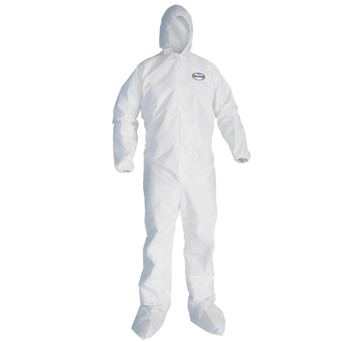 KleenGuard A30 46125 Hooded and Booted Breathable Protection Coveralls - 2X-Large - 25 Each- Closeout