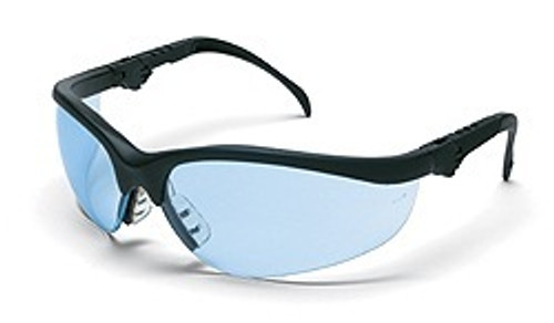 Klondike Plus Black frame, Ratchet temple, Light blue lens