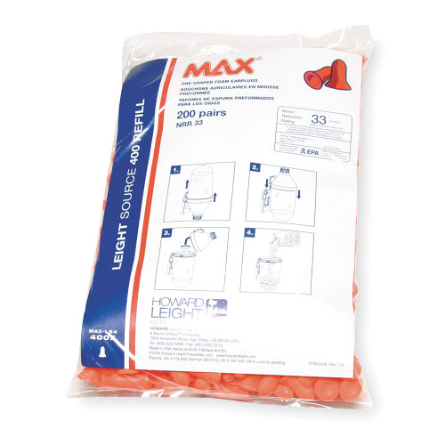 Howard Leight MAX-LS4 Leight Source 400 Dispenser Refill NRR 33. Shop Now!