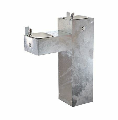Haws 3300G Hi Lo Mounted Fountain with Galvanized Finish. Shop now!
