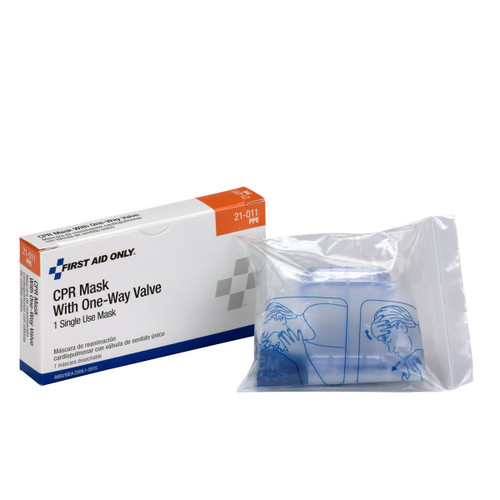 First Aid Only 21-011 CPR Mask with One Way Valve. Shop Now!