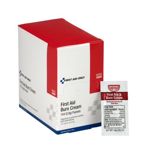 First Aid Only H343 First Aid Burn Cream, 144/box. Shop Now!