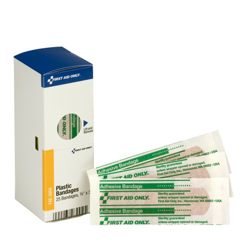 First Aid Only FAE-3004 SmartCompliance Refill Plastic Bandages, 25/box. Shop Now!