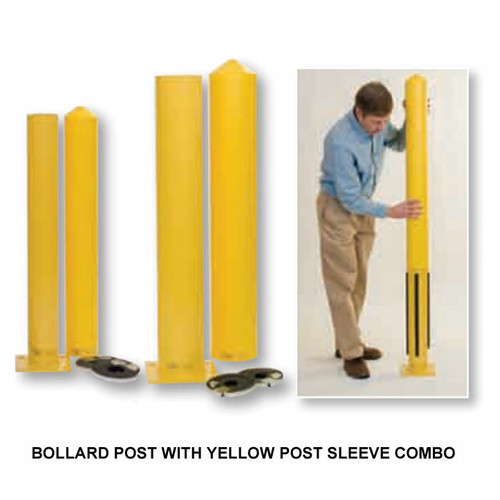 Eagle 1764PS 6 in.  Steel Bollard Post & Poly Post Sleeve 42 in. Combo. Shop Now!
