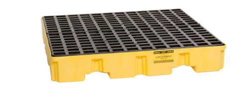 Buy Eagle 1645 Yellow 4 Drum Low Profile Containment Pallet w/ Drain today and SAVE up to 25%.