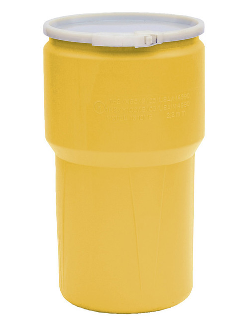 Buy Eagle 1610 Open Head Poly Drum 14Gal Yellow w/ Plastic Lever-Lock Ring today and SAVE up to 25%.