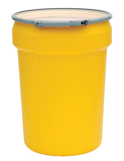 Buy Eagle 1601M Open Head Poly Drum 30 Gal Yellow w/ Metal Lever-Lock Ring today and SAVE up to 25%.