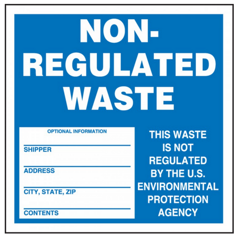 Accuform HZW14 Non Regulated Waste Labels. Shop now!