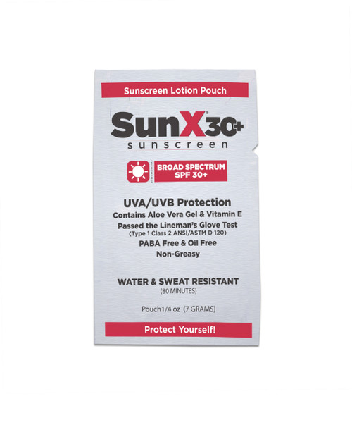 SunX Single Dose SPF30+ Broad Spectrum Sunscreen Lotion Foil Packs available in Bulk Pack Case of 300. Shop Now!