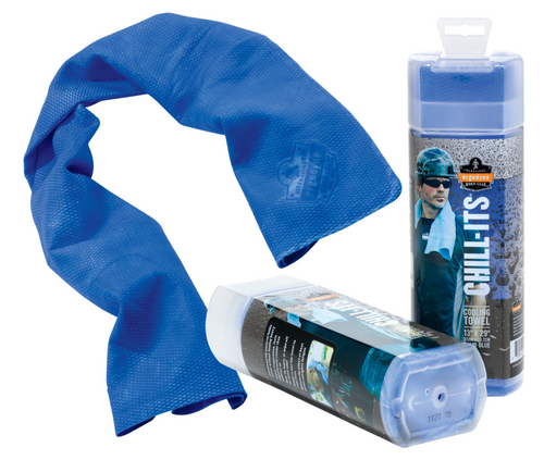 Ergodyne 6602 Chill Its Evaporative Cooling Towel in Blue. Shop now!