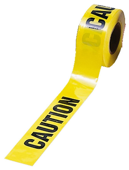 Caution Barrier Tape - Yellow with Black Letters. Shop Now!