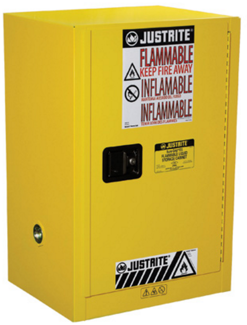 Justrite 891200 Yellow 12 Gal Sure-Grip Ex Compac Safety Cabinet. Shop now!