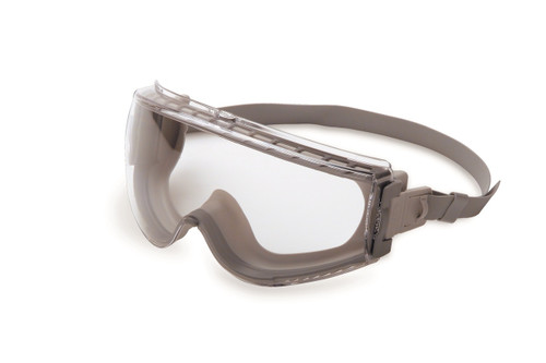 Uvex Stealth Safety Goggle. Available in Gray & Gray Frame, Clear Uvextreme Lens with Neoprene Band. Shop Now!