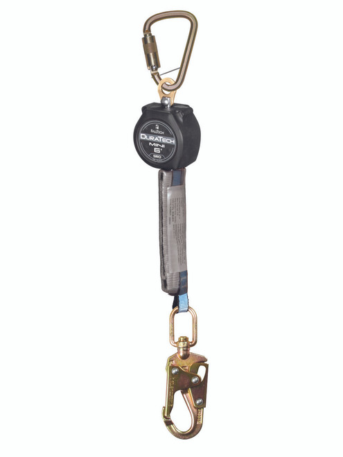 FallTech 72706SB2 6' Mini SRD Single-Leg Steel Carabiner/Swivel Snap Hook. Shop Now!