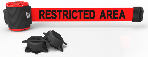 Banner Stakes MH5009 30' Magnetic Wall Mount - Red "Restricted Area" Banner. Shop now!