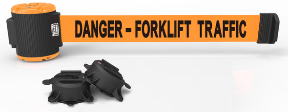 Banner Stakes MH5013 30' Magnetic Wall Mount - Orange "Danger- Forklift Traffic" Banner. Shop now!