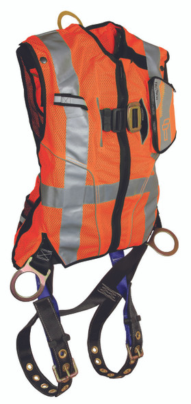 FallTech 7018SMO High-Vis Class 2 Vest Harness / Non-belted - Orange. Shop Now!