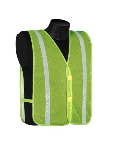 Lime Mesh Safety Vest with Silver Reflective Strip. Shop Now!