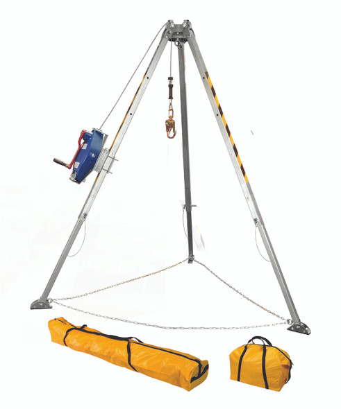 FallTech 7508 Adjustable 8' Aluminum Tripod Kit with 3-way 60' SRL. Shop Now!