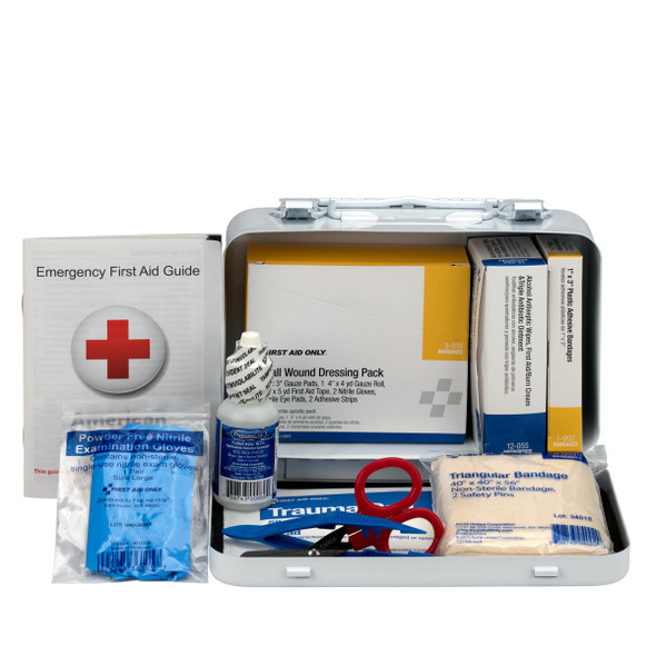 First Aid Only 6400 10 Person Vehicle First Aid Kit, Weatherproof Steel Case. Shop Now!