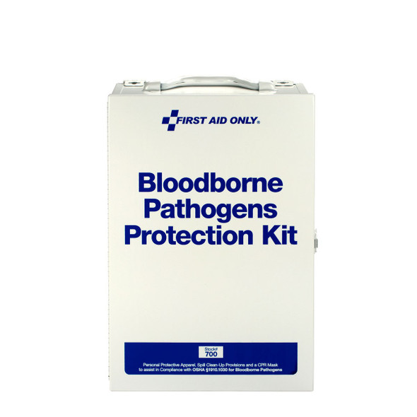 First Aid Only FA-700 Bloodborne Pathogen (BBP) Spill Clean-Up First Aid Cabinet. Shop Now!