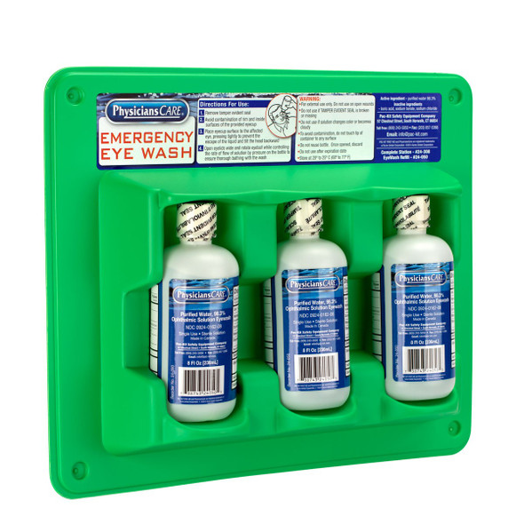 First Aid Only 24-308 Eyewash Station, 8 Oz. - Triple Screw Cap Bottles. Shop Now!