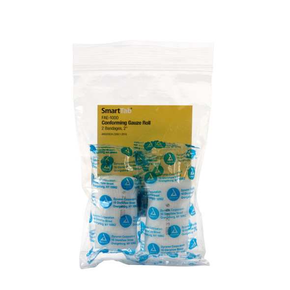 First Aid Only FAE-1000 SmartCompliance Refill 2" X 5 Yd Conforming Gauze Roll, 2 Per Bag. Shop Now!
