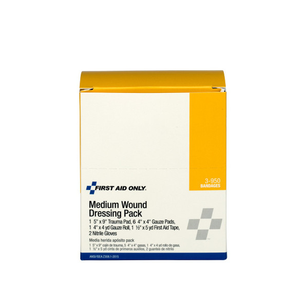 First Aid Only FA-3-950 Medium Wound Dressing Pack . Shop Now!
