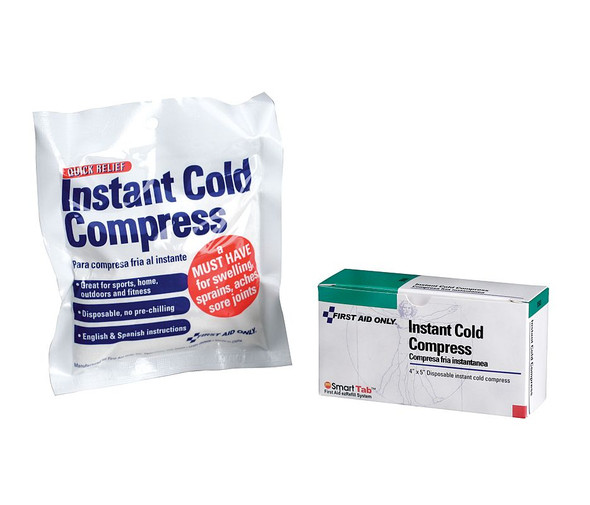 First Aid Only B503-5 4"X 5" Instant Cold Pack, 1 Box Of 5. Shop Now!