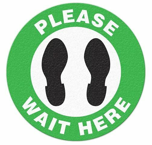 INCOM FS1046OD Please Wait Here - Floor Sign for Outdoor. Shop Now!