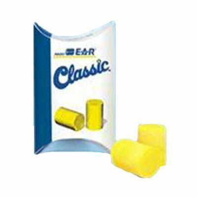 3M 310-1001 E-A-R Classic Uncorded Earplugs - Standard Hearing Protection, Slow Recovery Foam, Moisture-Resistant Material, Flame Resistant, NRR 29 dB, CSA, Reusable Pillow Pack - 200 Pairs