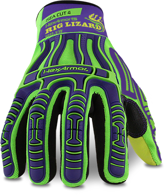 HexArmor 2027 Rig Lizard Leather Palm Impact Gloves. Shop now!