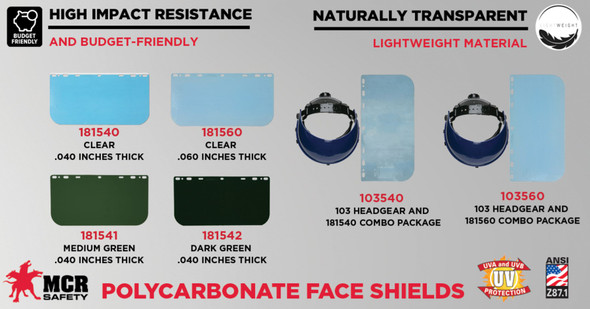 Shop Headgear and Faceshields now and SAVE!