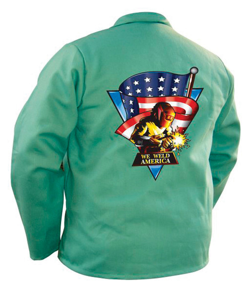 Shop We Weld America Screen Print Green Jacket now and SAVE!