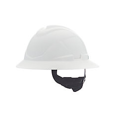 MSA V-Gard C1 Full Brim, Non-Vented, Fas-Trac Iii, White, 10215837 - 1 Each