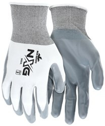 BUY MCR Safety NXGÃƒâ€šÃ‚Â­ Work Gloves
15 Gauge White Nylon Shell
Gray Nitrile Coated Palm and Fingertips now and SAVE!