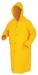 BUY Classic Series Rain Gear
.35mm PVC / Polyester Material
Waterproof Yellow Raincoat
Detachable Hood now and SAVE!