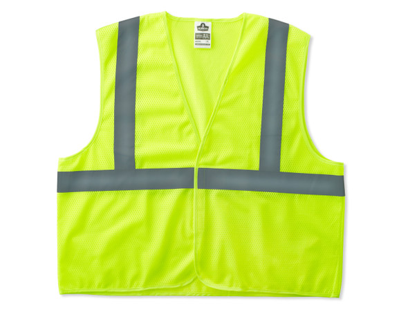 Ergodyne 20979 8205HL GloWear Class 2 Super Econo Vest,Color=Yellow | Size=4X/5X - 6 Each