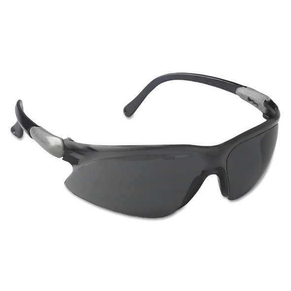 14473 Silver Black Temples - Smoke Anti-Fog Lens