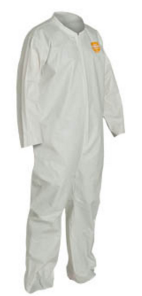 DuPont NG120S-M ProShield NexGen White Coveralls w/ Collar, Size: Medium, 25 Each