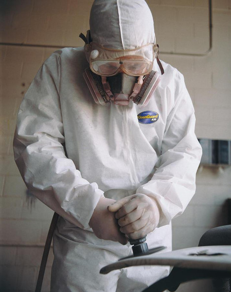 KleenGuard A30 46115 Hooded Breathable Protection Coveralls - 2X-Large - 25 Each