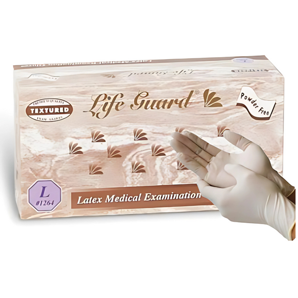 Lifeguard 1260 Latex Grip Medical Tear Resistant Gloves - 10 Boxes