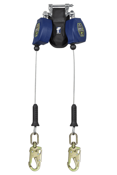 FallTech 82808TP2 8' Cable FT-X Class 2 LE SRL, Twin-leg with Steel Swivel Snap Hooks, BUY NOW!