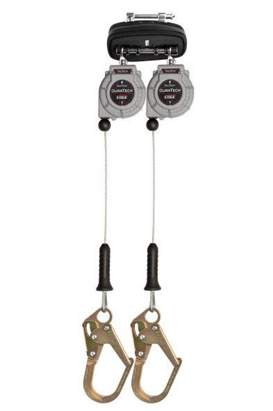 FallTech 83909TP0 9' Cable DuraTech LE SRL, Twin-leg with Steel Mini Rebar Hooks - Sold Per 2 Each - Sold Per 2 Each, BUY NOW!