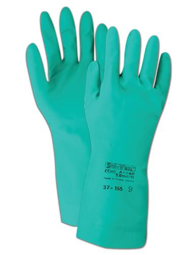Ansell 15 mil Sol-Vex Nitrile Unlined Gloves with Straight Cuff. Shop Now!