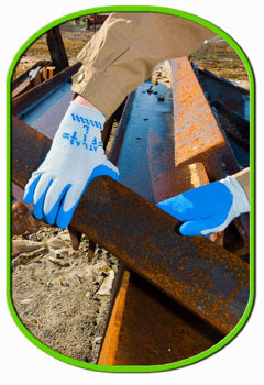 Showa Atlas Fit Flat Dipped Natural Rubber Gloves. Shop now