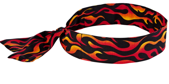 Ergodyne 6700 Chill Its Evaporative Cooling Bandana- Tie in Flames. Shop now!