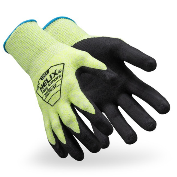 Buy HexArmor 1081 General Purpose Gloves, 13g Green HPPE/Polyester A2 Foam Nitrile Palm and Save Now!
